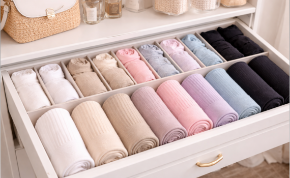 Как разобрать завалы на полке: скрутите счастье в рулончики — лайфхак удвоит место в шкафу Как разобрать завалы на полке: скрутите счастье в рулончики — лайфхак удвоит место в шкафу